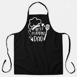 Best Flippin' Dad Black Grill BBQ Apron