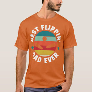 Best Flippin Dad Ever Pinball Machines Arcade Funn T-Shirt