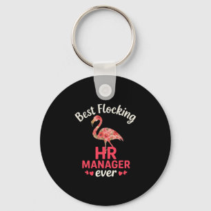 Best Flocking Hr Manager Ever Funny Summer Vacatio Key Ring