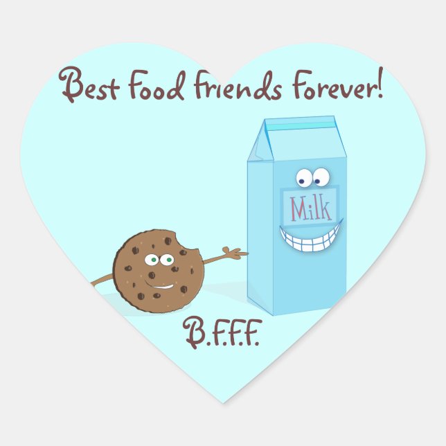 Best Food Friends Forever Sticker (Front)