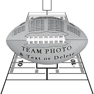 Best Football Coach Gifts, Team PHOTO and NAMES American Football
