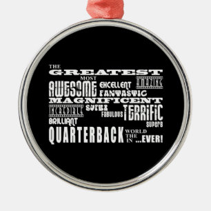 Best Football Quarterbacks : Greatest Quarterback Metal Tree Decoration