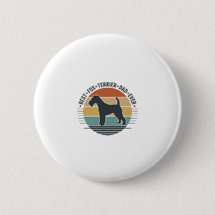 Best Fox Terrier Dad Ever Vintage Dog Shirt_1 6 Cm Round Badge