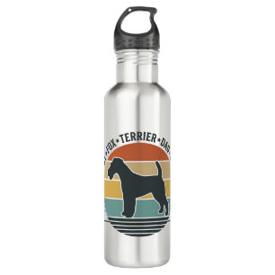 Best Fox Terrier Dad Ever Vintage Dog Shirt_1 710 Ml Water Bottle