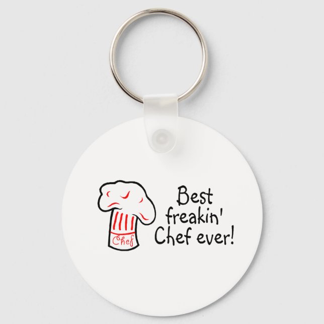 Best Freakin Chef Ever Key Ring (Front)