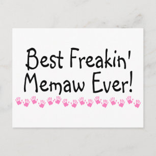Best Freakin Memaw Ever Postcard