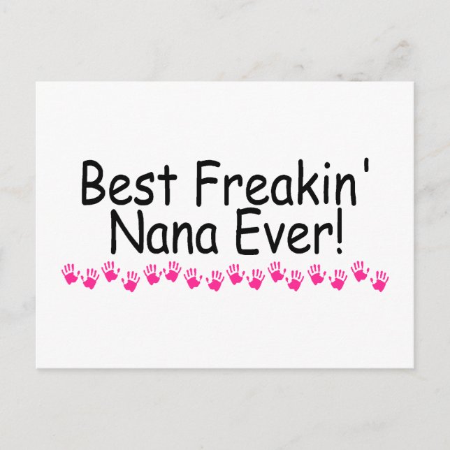 Best Freakin Nana Ever Postcard (Front)