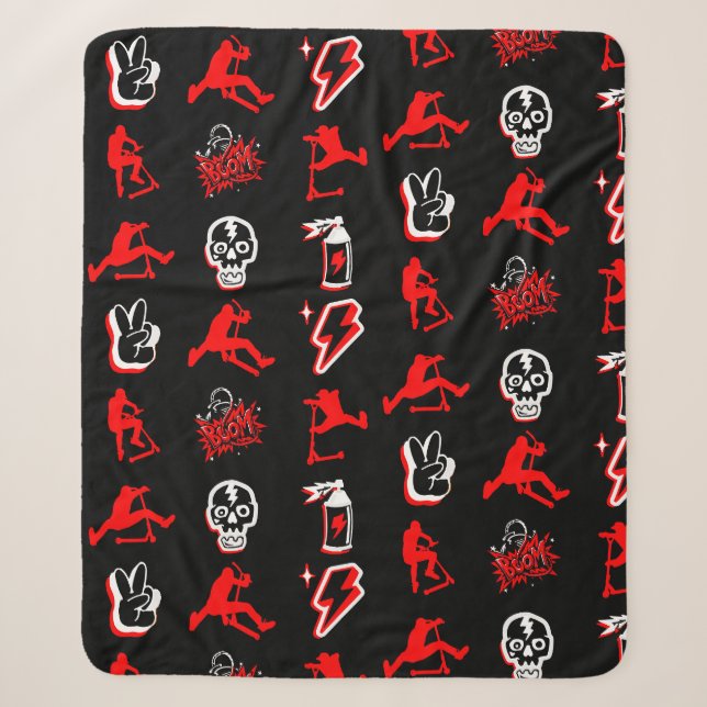 Best Freestyle Pro Scooters Sherpa Blanket (Front)