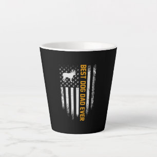 Best French Bulldog Dad Ever For Dog Lover Dad Dog Latte Mug