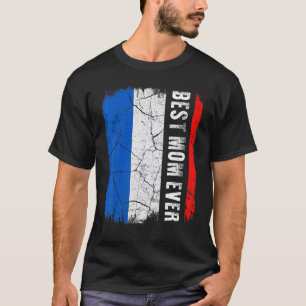 Best French Mum Ever France Flag Mother's Day T-Shirt