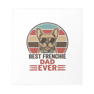 Best Frenchie Dad Ever Vintage Bulldog Shirt_1 Notepad