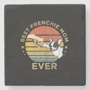 best frenchie mum ever french bulldog gift stone coaster