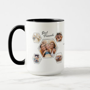 Best Frends Ten‑Photo Personalised Names & Year Mug