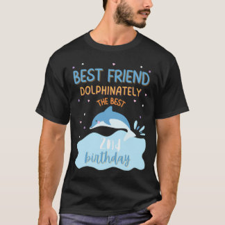 Best Friend 2Nd Birthday Dolphin Bday Party Family T-Shirt