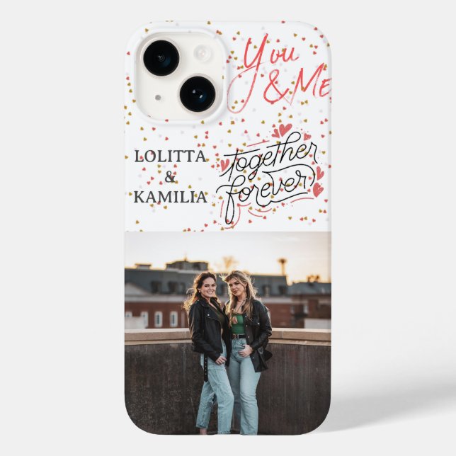 Best friend 4-ever Together Forever | Custom Photo Case-Mate iPhone Case (Back)