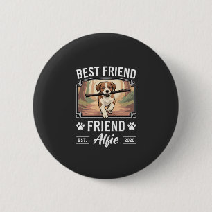 Best Friend Alfie Dog Lover 6 Cm Round Badge