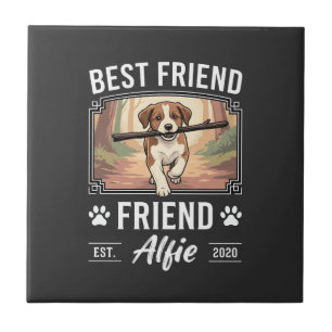 Best Friend Alfie Dog Lover Tile