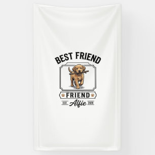 Best Friend Alfie Vintage Dog Lover Design_1 Banner