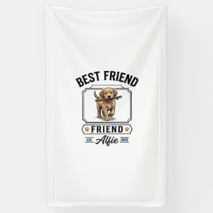 Best Friend Alfie Vintage Dog Lover Design_1 Banner