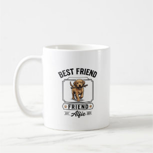Best Friend Alfie Vintage Dog Lover Design_1 Coffee Mug