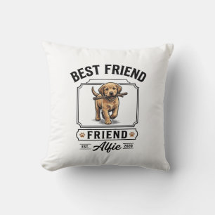 Best Friend Alfie Vintage Dog Lover Design_1 Cushion