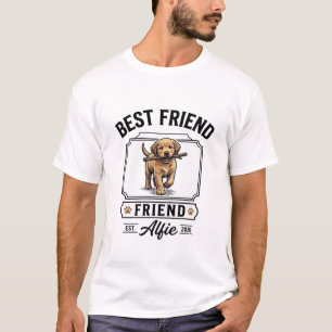 Best Friend Alfie Vintage Dog Lover Design_1 T-Shirt