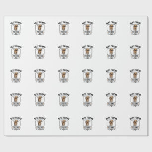 Best Friend Alfie Vintage Dog Lover Design_1 Wrapping Paper