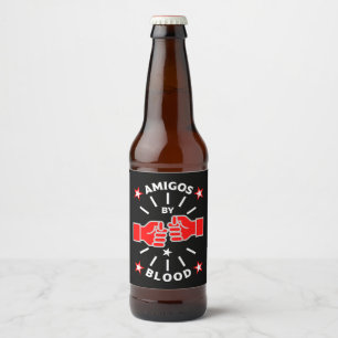 Best Friend Amigos Beer Bottle Label