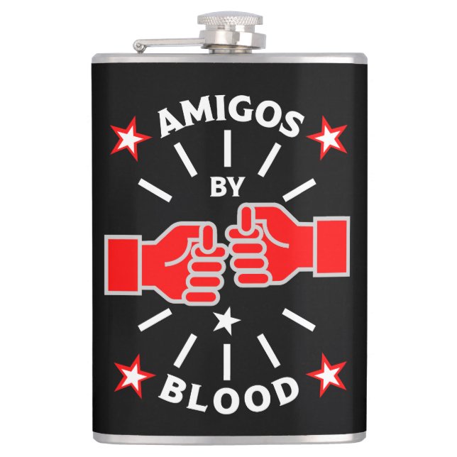 Best Friend Amigos Hip Flask (Front)