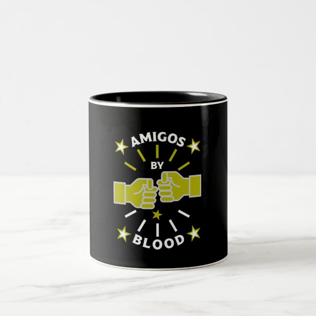 Best Friend Amigos Two-Tone Coffee Mug (Center)