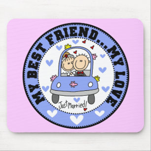Best Friend and Love Mousepad