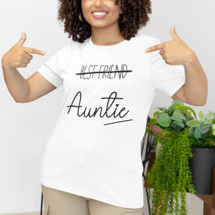 Best Friend, Auntie, Pregnancy Announcement Maternity T-Shirt