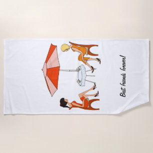 Best friend beach towel