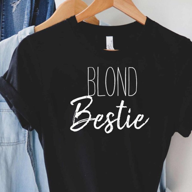 Best Friend Besties Blonde Brunette Matching Gift T-Shirt (Creator Uploaded)