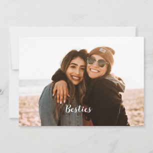 Best Friend Besties Custom Photo Holiday Card