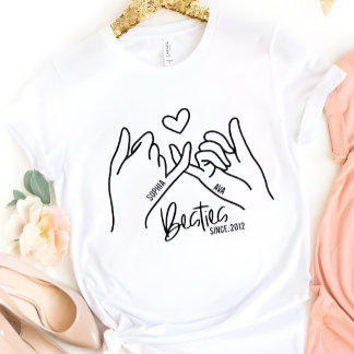 Best Friend Besties Since Year Gift Personalised T-Shirt