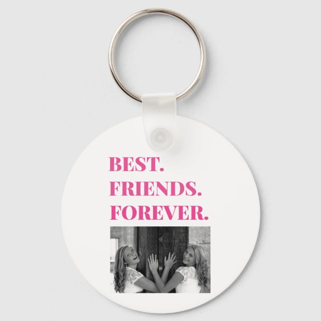 Best Friend BFF Besties Photo Key Ring (Front)
