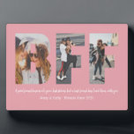 Best Friend BFF Photo Collage Besties Blush Pink Plaque<br><div class="desc">Best friends are the sisters that life gives us! A tribute to the bond only best friends understand, this print features 3 of your favourite photos of you and your BFF. You can easily customise the photo, quote names and colour of the plaque by clicking 'Customise It' on the sidebar...</div>