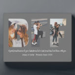 Best Friend BFF Photo Collage Besties Simple Grey Plaque<br><div class="desc">Best friends are the sisters that life gives us! A tribute to the bond only best friends understand, this print features 3 of your favourite photos of you and your BFF. You can easily customise the photo, quote names and colour of the plaque by clicking 'Customise It' on the sidebar...</div>