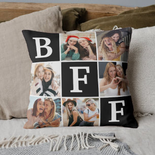 Best Friend BFF Photo Collage Friendship Gift Cushion