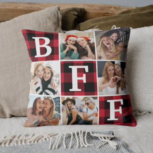 Best Friend BFF Photo Collage Friendship Gift Cushion