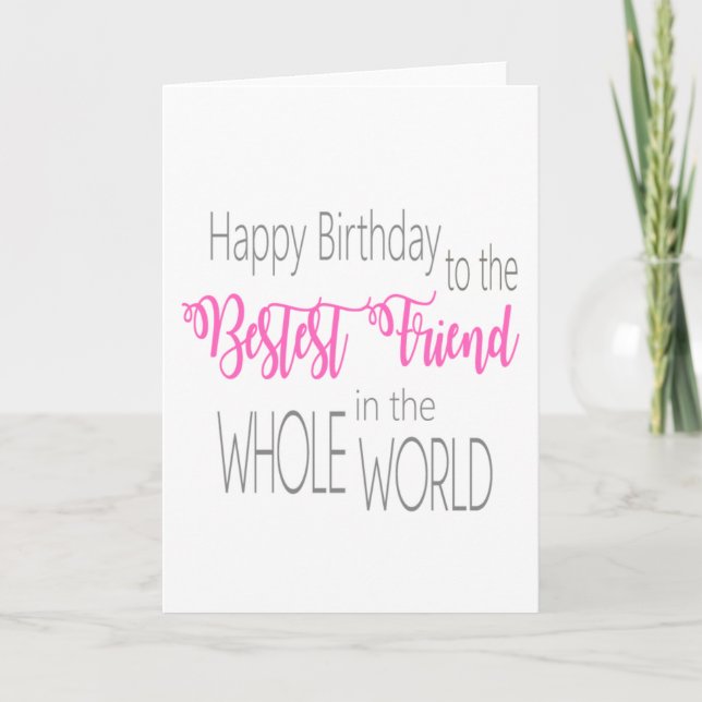 Best Friend Birthday Card (Front)