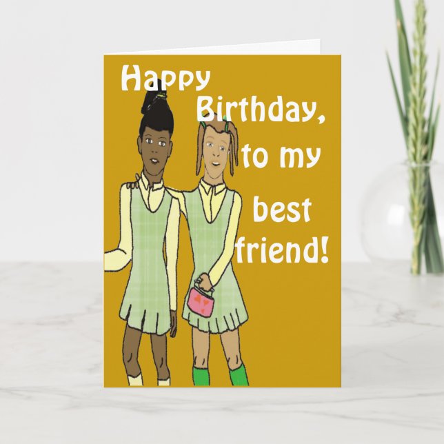 Best friend birthday Card (Front)