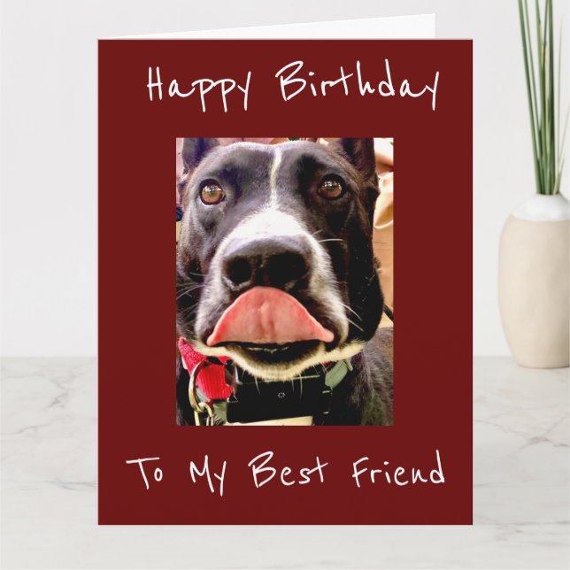 **BEST FRIEND** BIRTHDAY WISHES CARD (Front)