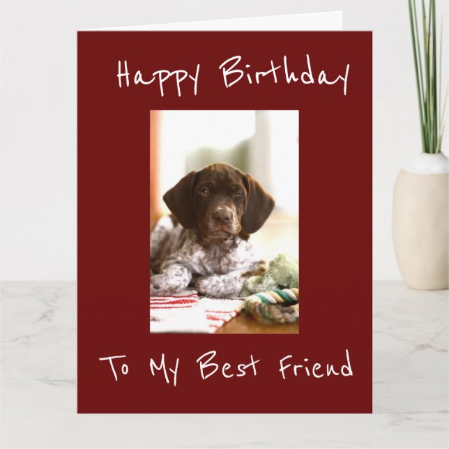 **BEST FRIEND** BIRTHDAY WISHES CARD (Front)