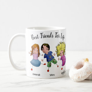 Best Friend Boy And Girls Coffee Mug