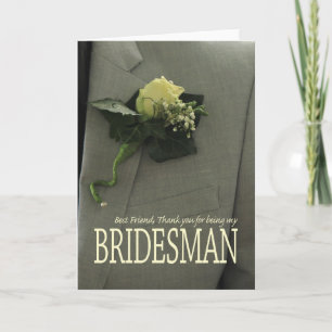 Best Friend Bridesman thank you