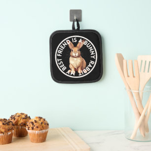 Best Friend Bunny Rabbit Pot Holder