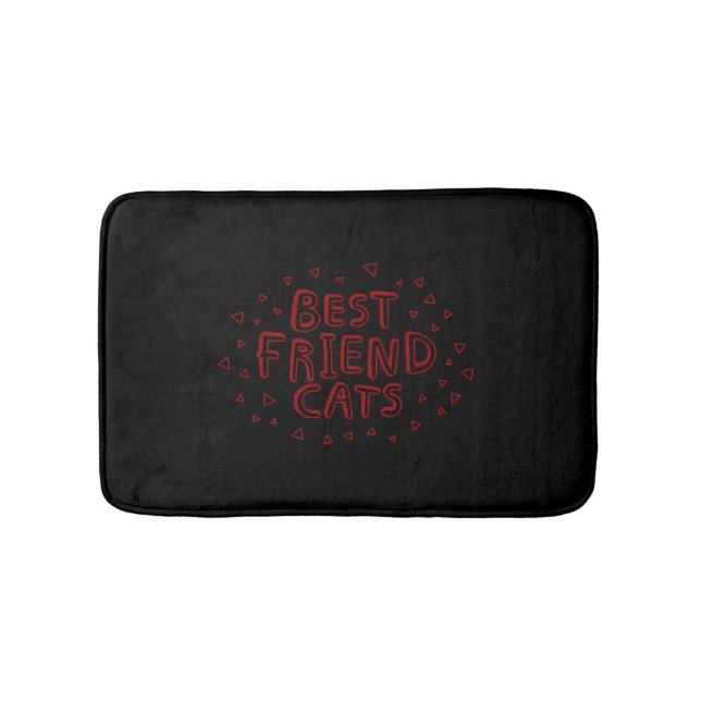 Best Friend Cats Bath Mat (Front)
