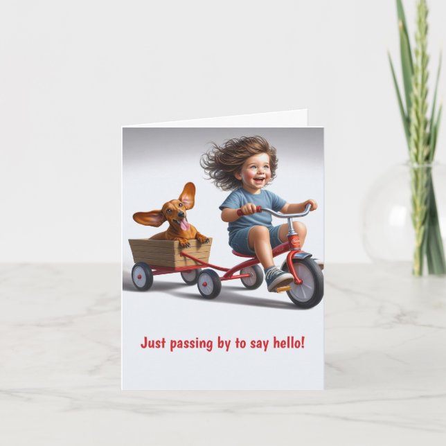 Best Friend Dachshund Card (Front)